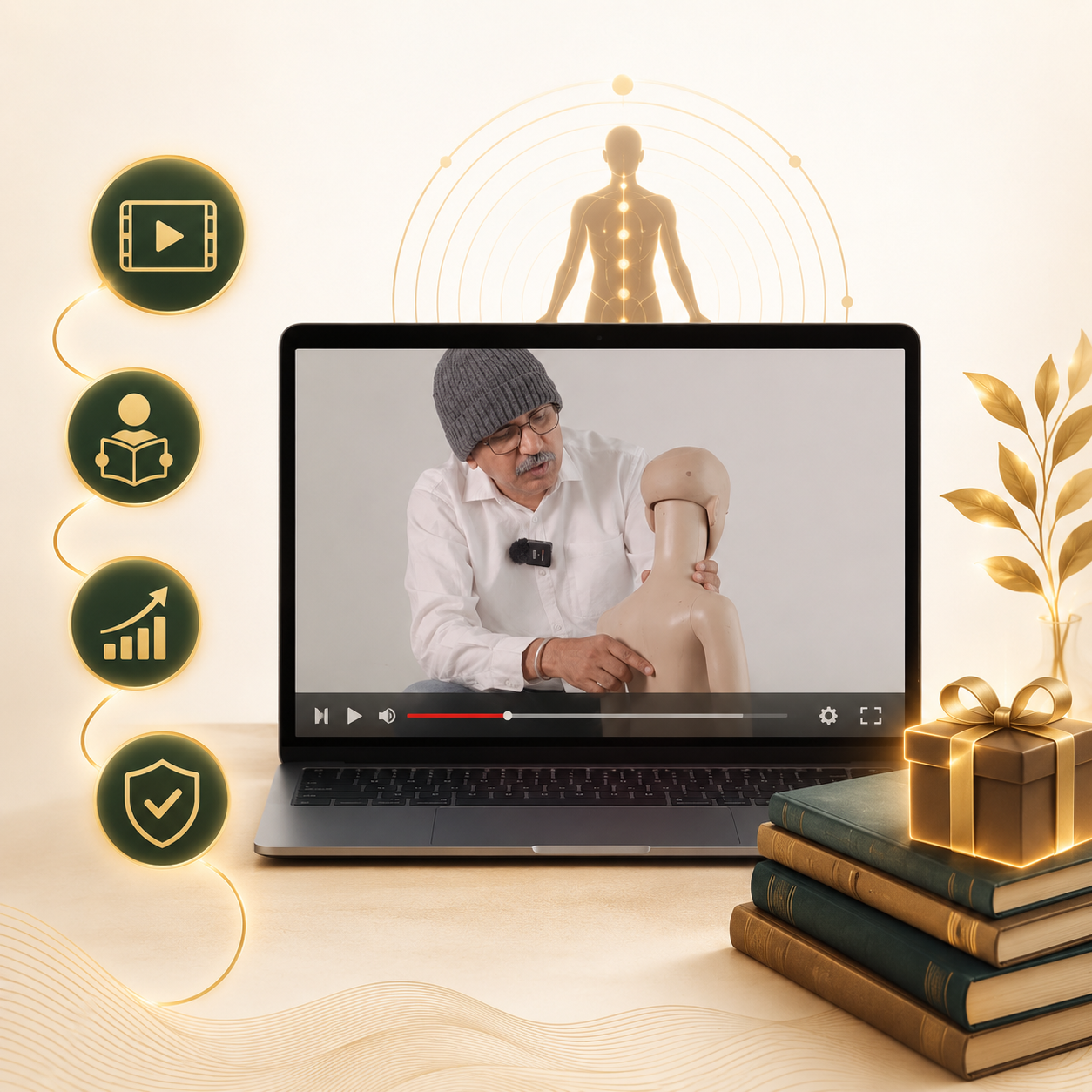 Bonus guided video support for Varmam combo