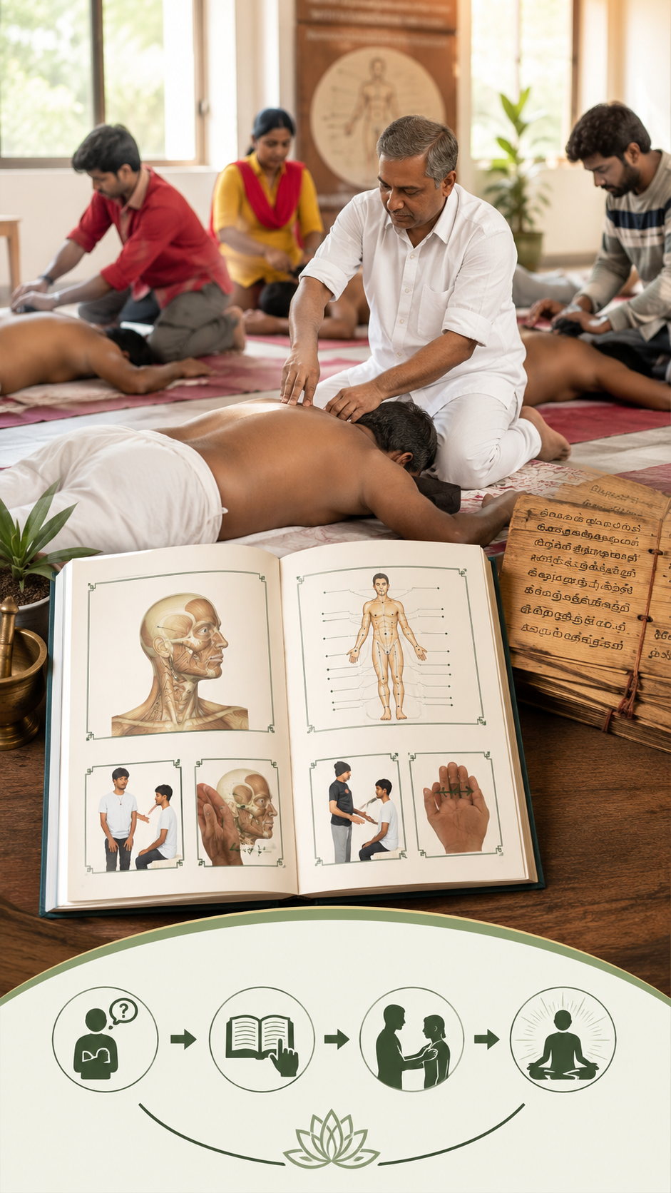 Pain relief and wellness support concept